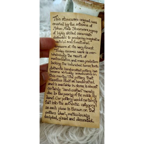 Vintage Mahon Made Stoneware 3D Funny Moustache Face Coffee Mug 5" tall - Picture 7 of 7